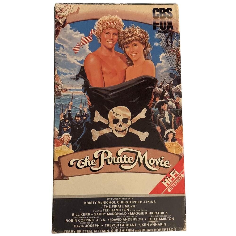 VTG 1982 The Pirate Movie VHS CBS FOX retro vintage film